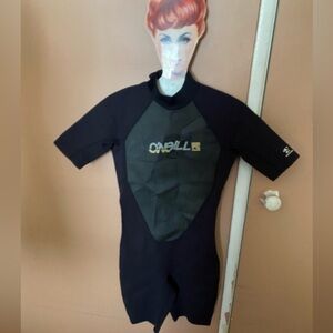 O'neill Hammer Short Sleeve Back Zip Spring Wetsuit size 16